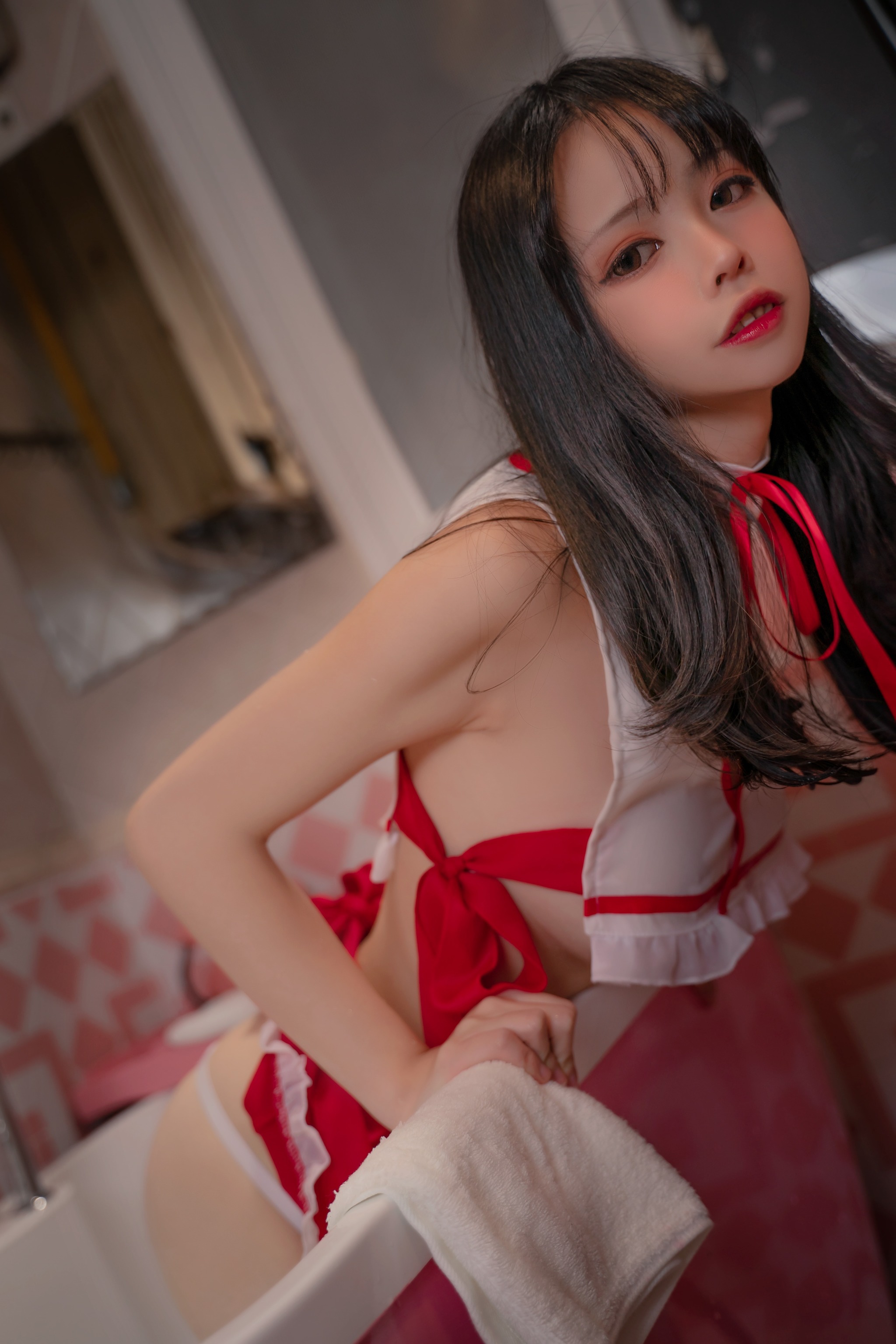 可可老师 - NO.014 入浴巫女[32P1V]-XikXak